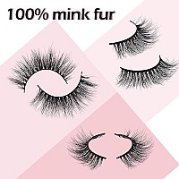 Arison Lashes 3D Mink Lashes False Fake Eyelashes Wispy Strips Silk Reusable Handmade Real Long Fur Soft Dramatic Natural Look 1