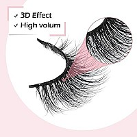 Arison Lashes 3D Mink Lashes False Fake Eyelashes Wispy Strips Silk Reusable Handmade Real Long Fur Soft Dramatic Natural Look 1