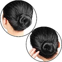 Smilco Hair Nets 100 Pcs Black Hair Nets 20 Inches Elasticity Invisible Elastic Mesh For Food Service Ballet Bun Sleeping Wo