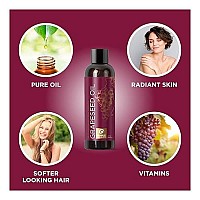 Grapeseed Oil For Hair Skin And Nails Pure Grapeseed Carrier Oil For Skin And Moisturizing Body Oil For Dry Skin Grapeseed O