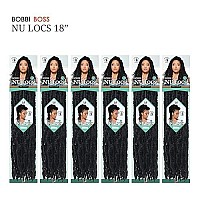 Bobbi Boss Synthetic Hair Crochet Braids African Roots Braid Collection Nu Locs 18 6Pack M2Blue