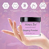 28Gbox Pink Dipping Powder Without Lamp Cure Nails Dip Powder Gel Nail Color Powder Natural Dry No21