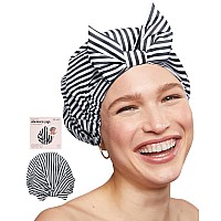 Kitsch Luxury Shower Cap For Women Waterproof Reusable Shower Cap Hair Cap For Shower Waterproof Hair Shower Caps For Long H