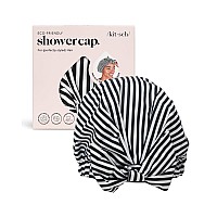 Kitsch Luxury Shower Cap For Women Waterproof Reusable Shower Cap Hair Cap For Shower Waterproof Hair Shower Caps For Long H