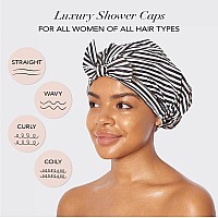 Kitsch Luxury Shower Cap For Women Waterproof Reusable Shower Cap Hair Cap For Shower Waterproof Hair Shower Caps For Long H