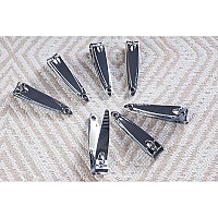 Stainless Steel Nail Clippers 24Pack Mini Fingernail Toenail Cutters Trimmers Manicure Pedicure Accessories Grooming Tools