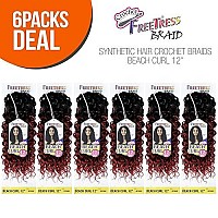 Multi Pack Deals Freetress Synthetic Hair Crochet Braids Beach Curl 12 6Pack 530