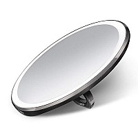 Simplehuman Sensor Mirror Compact 4 Round 3X Magnification Black Stainless Steel