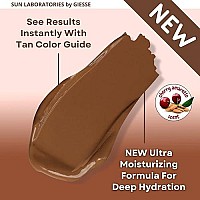 Sun Laboratories By Giesee Dark Sunsation Self Tanning Lotion 8 Oz 2 Pack With Tanning Mitt Organic Self Tanner Sunless Tanne