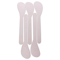 Spatula Round Tip Plastic White By Marianna For Unisex 12 Pc Applicator