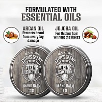 Viking Revolution Citrus Beard Balm Beard Butter With Argan Oil Beard Softener For Men With Jojoba Oil Beard Moisturizer Fo