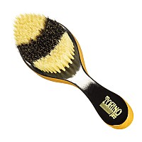 Torino Pro Medium Curve Brush By Brush King 1640 Patented Duet Collection Different Color On Each Side Curved Wave Brush