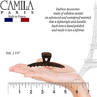 Camila Paris Cp2623 French Hair Clip For Women Narrow Strong Hold Grip Double Teeth Girls Hair Claw Clips Jaw Fashion Durable