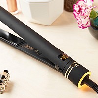 Hot Tools Pro Artist Black Gold Evolve Ionic Salon Hair Flat Iron Longlasting Finish For Straightening Hair 114 In Ht71