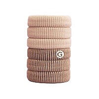 Gimme Beauty Thick Fit Hair Bands Blondie Damage Free Hair Ties Made With Seamless Microfiber Elastics Thick Curly H