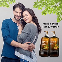 Argan Oil Shampoo And Conditioner From Majestic Pure Improve Formula Sulfate Free Vitamin Enriched Volumizing Gentle Hair