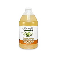 Vermont Soap Organic Lemongrass Zen Foaming Hand Soap Natural Moisturizing Soap For Dry Skin Fragrance Free Liquid Bathroom