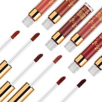 6Pcs Matte Liquid Lipstick Set Nonstick Cup Waterproof Long Lasting Birthday Edition Durable Liquid Lipgloss Beauty Cosmetics M