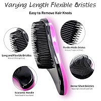 79Style 3Pcs Tangle Free Brush For Kids Detangler Hair Brushes Knot Free Detangling Brushes For Girls Curly Hair No Tangle Kids