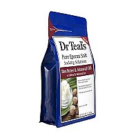 Dr Teals Shea Butter Almond Oil Bath Soak Gift Set 4 Pack 3Lbs Ea Soften And Moisturize Formula Blended With Pure Epso