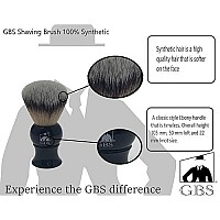 Gbs Black Luxury Shaving Kit Wood Straight Razor Mug Natural Soap Brush Alum Block Strop And Paste Grooming Kit Black