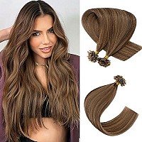 Rich Choices U Tip Pre Bonded Remy Human Hair Extensions 100 Strands Per Package Nail Tip Italian Keratin Fushion Hairpiece Long