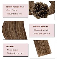 Rich Choices U Tip Pre Bonded Remy Human Hair Extensions 100 Strands Per Package Nail Tip Italian Keratin Fushion Hairpiece Long