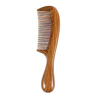 Louise Maelys Wood Hair Comb Fine Tooth Comb Antistatic Hair Comb For Thick Hair