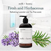 Milk Honey Liquid Hand Soap No 9 Moisturizing Hand Soap With Lavender And Tea Tree Fresh And Herbaceous Natural Hand Soap