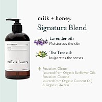 Milk Honey Liquid Hand Soap No 9 Moisturizing Hand Soap With Lavender And Tea Tree Fresh And Herbaceous Natural Hand Soap