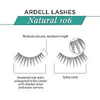 Ardell Natural Lashes False Eyelashes 106 Black 4 Pack