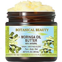 Botanical Beauty Moringa Oil Butter Pure Natural Virgin Unrefined Raw 8 Fl Oz 240 Ml For Face Skin Body Damaged Hair Nail