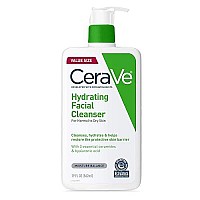 Cerave Hydrating Facial Cleanser Moisturizing Face Wash For Dry Skin Hyaluronic Acid Ceramides Glycerin Hydrating Clea