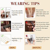 Hairro Tape In Hair Extensions Human Hair Remy Tape On Extensions Adhesive Skin Weft Tape In Hair Natural Glue In Hairpieces Ful