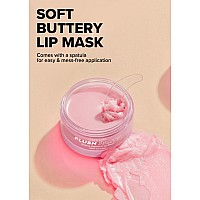 I Dew Care Korean Lip Sleeping Mask Plush Party Buttery Vitamin C Glass Lip Moisturizing Balm With Cocoa Butter For Dry Lips