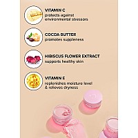 I Dew Care Korean Lip Sleeping Mask Plush Party Buttery Vitamin C Glass Lip Moisturizing Balm With Cocoa Butter For Dry Lips