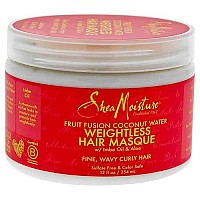 Shea Moisture Fruit Fusion Coconut Water Weightless Hair Masque 12 Ounce Pack Of 3