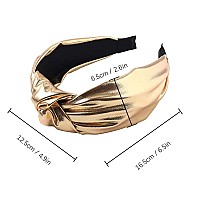 Ivyu Headbands Women Hair Head Band Knotted Wide Turban Headband Fashion Cute Hairbands Hair Accessories For Girls And Women Y