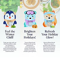 Spalife Snow Buddies Facial Mask 10 Pack Hydrating Character Sheet Masks For Women Moisturizing Skincare Variety Set For Glow