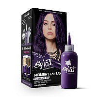 Splat Midnight Complete Kit Hair Dye Semipermanent Long Lasting Vegan And Crueltyfree Midnight Tanzanite