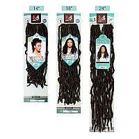 6Pack Bobbi Boss Synthetic Hair Crochet Braids African Roots Braid Collection Nu Locs 24 99J