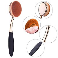 Yoseng Oval Foundation Brush Second Largest Toothbrush Makeup Brushes Fast Flawless Application Liquid Cream Powder Foundation S