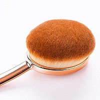 Yoseng Oval Foundation Brush Second Largest Toothbrush Makeup Brushes Fast Flawless Application Liquid Cream Powder Foundation S