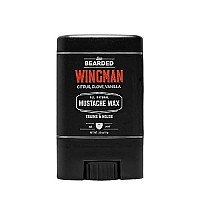 Live Bearded Mustache Wax Wingman 035 Oz Medium Hold Allnatural Ingredients With Beeswax Lanolin Jojoba Oil And Ess