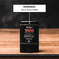 Live Bearded Mustache Wax Wingman 035 Oz Medium Hold Allnatural Ingredients With Beeswax Lanolin Jojoba Oil And Ess