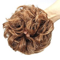 Liliyab Messy Hair Bun Hair Piece 2Pcs Curly Bun Hair Piece Messy Buns Hair Piece Hair Buns Hair Piece Hair Bun Extension Fake H