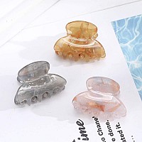 Claw Jaw Clips 12Pcs Small For Thin Hair Styling Accessories Classic Clamp For Women Girls Sequins