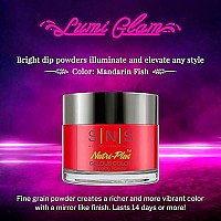 Sns Nail Dip Powder Gelous Color Dipping Powder Mandarin Fish Redneon Longlasting Dip Powder Nail Color Lasts 14 Days