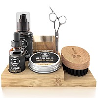 Striking Viking Beard Grooming Kit Includes Caddy Beard Care Oil And Balm Beard Shampoo Wooden Comb Beard Brush Trimming