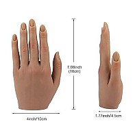 Practice Hand For Acrylic Nails Silicone Female Mannequin Life Size Hand As Nail Practice Hands Sketch Jewelry Ring Glove Watch